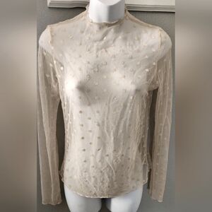 Sheer Polka Dot Top